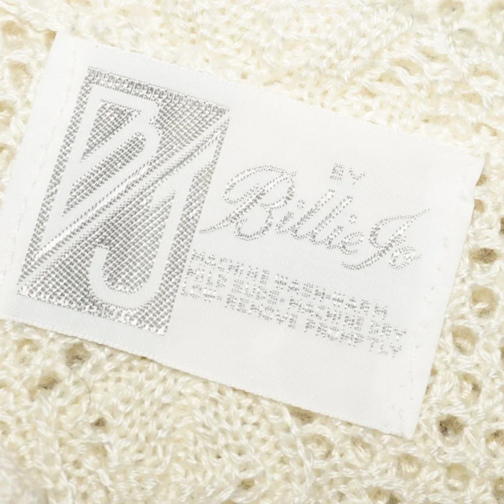 Vintage 80s Crochet Knit Top - Picture 4 of 6